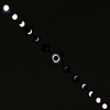 montage of the various stages of the eclipse from start to finish